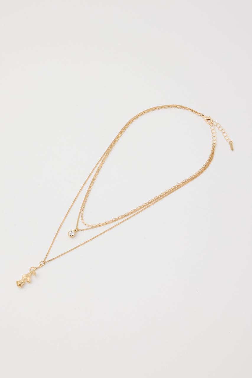 ROSE DROP ネックレス GLD FREE