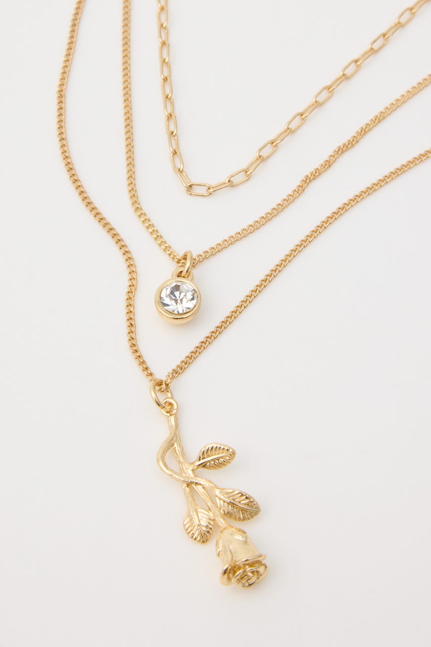 ROSE DROP ネックレス GLD FREE