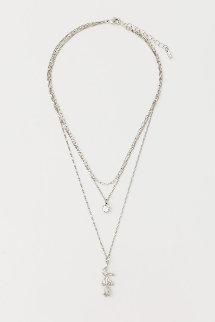 ROSE DROP ネックレス SLV FREE