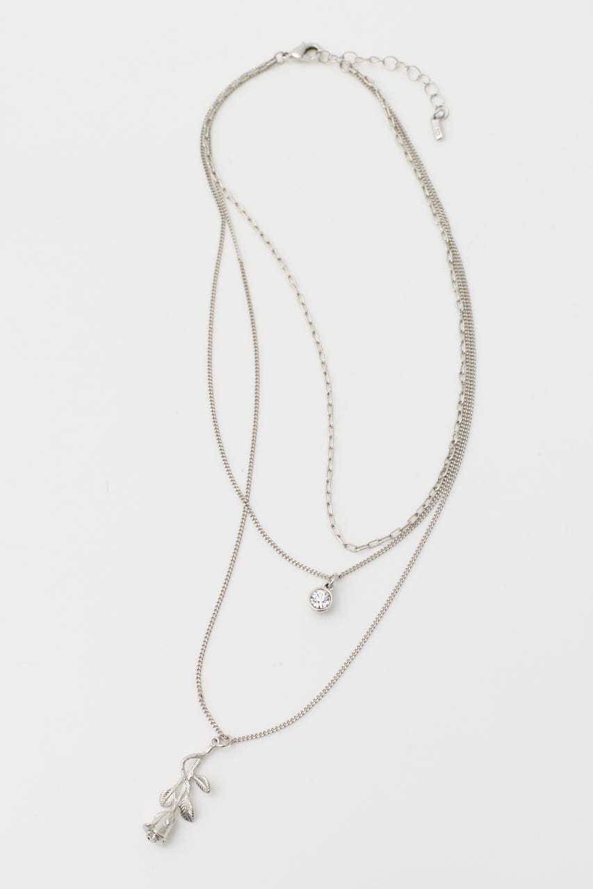 ROSE DROP ネックレス SLV FREE