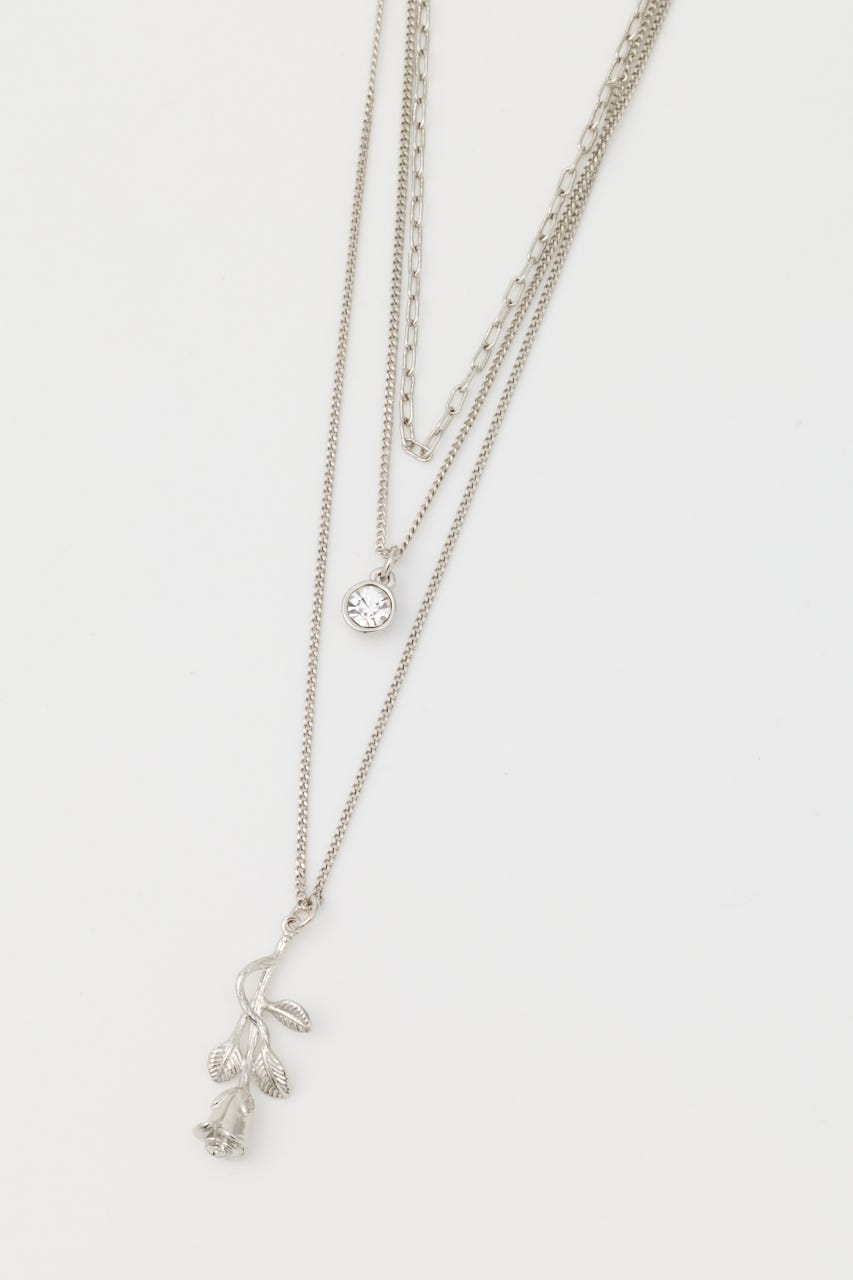 ROSE DROP ネックレス SLV FREE