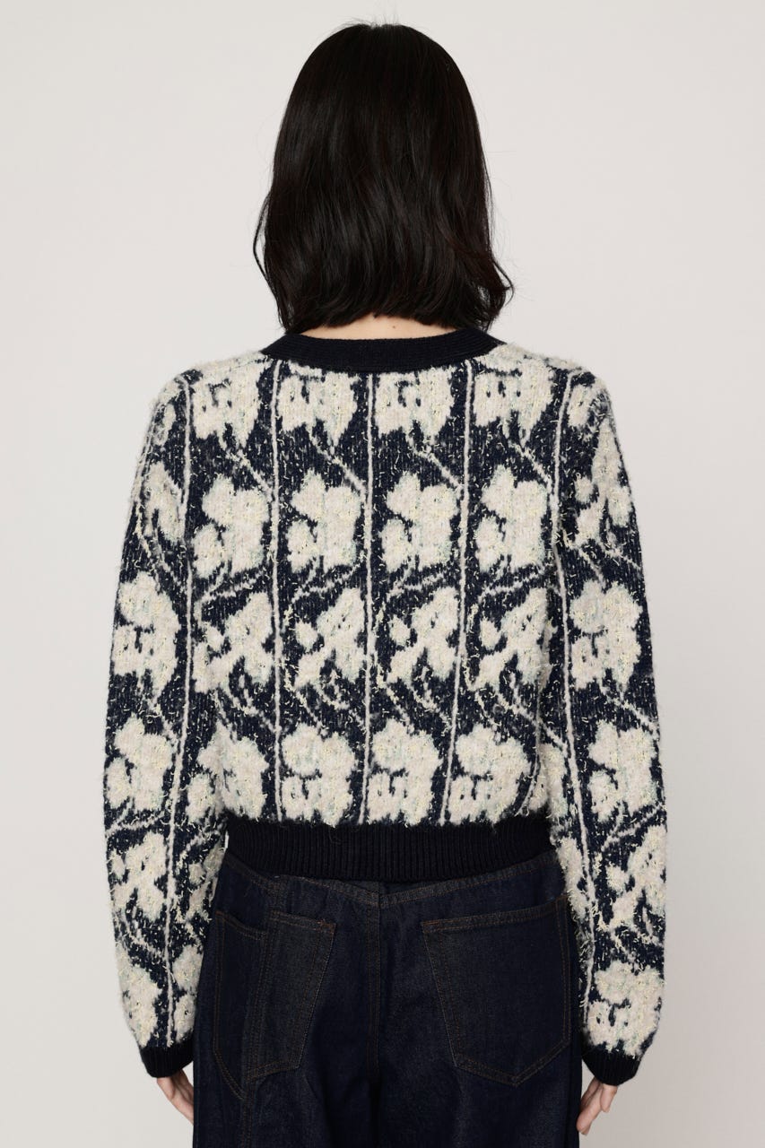 JQ TWEED KNIT カーディガン M/WHT FREE
