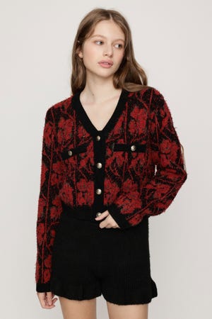 JQ TWEED KNIT カーディガン
