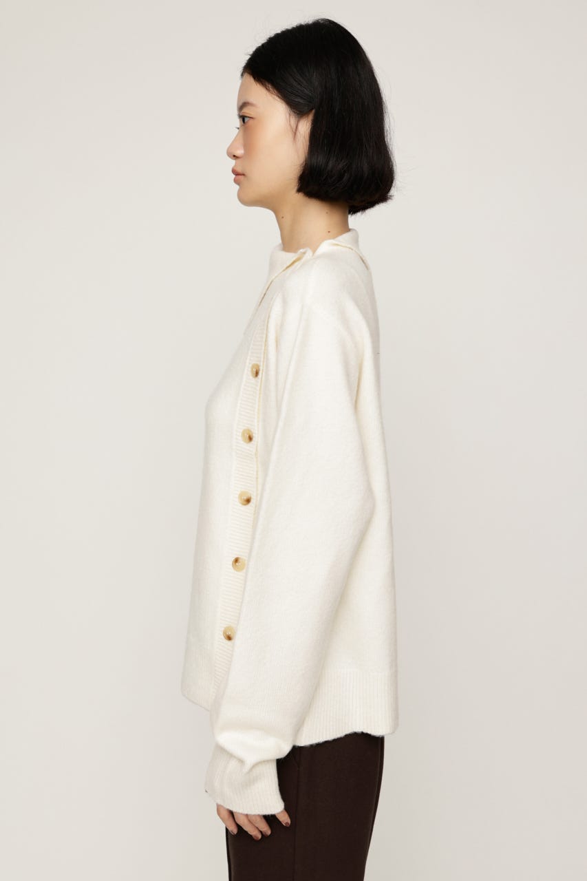 ASYMMETRY FRONT BUTTON トップス IVOY FREE