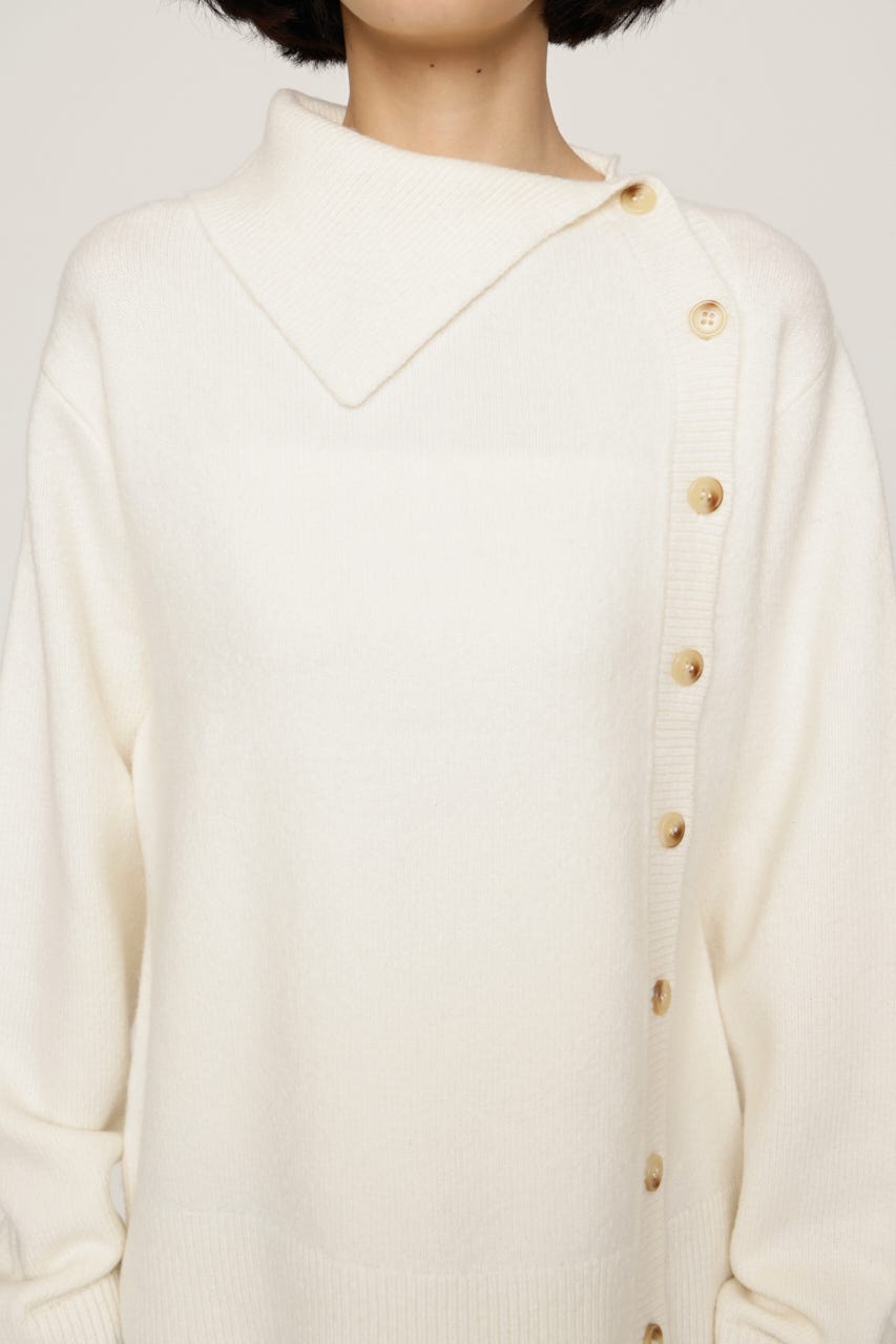 ASYMMETRY FRONT BUTTON トップス IVOY FREE