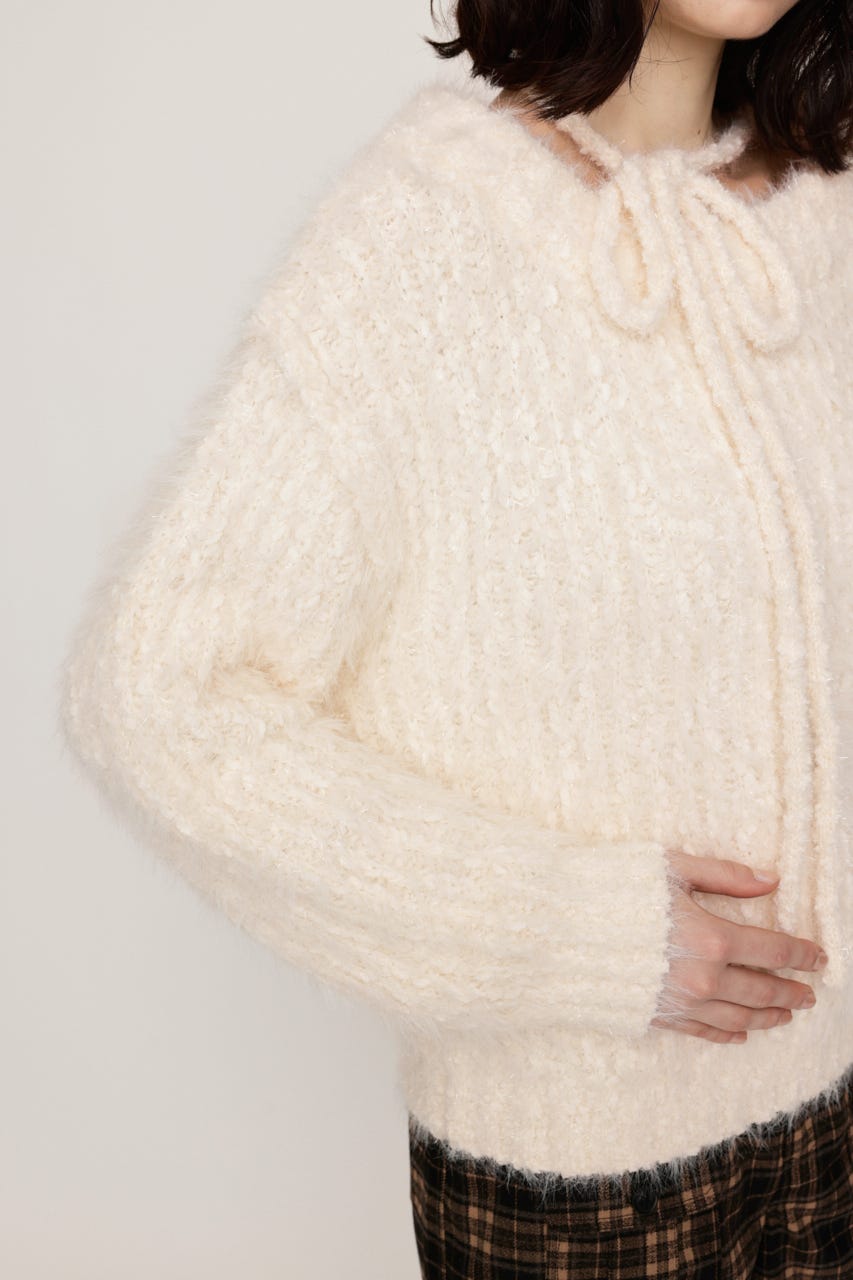 MANYWAY SHOULDER SHAGGY トップス IVOY FREE
