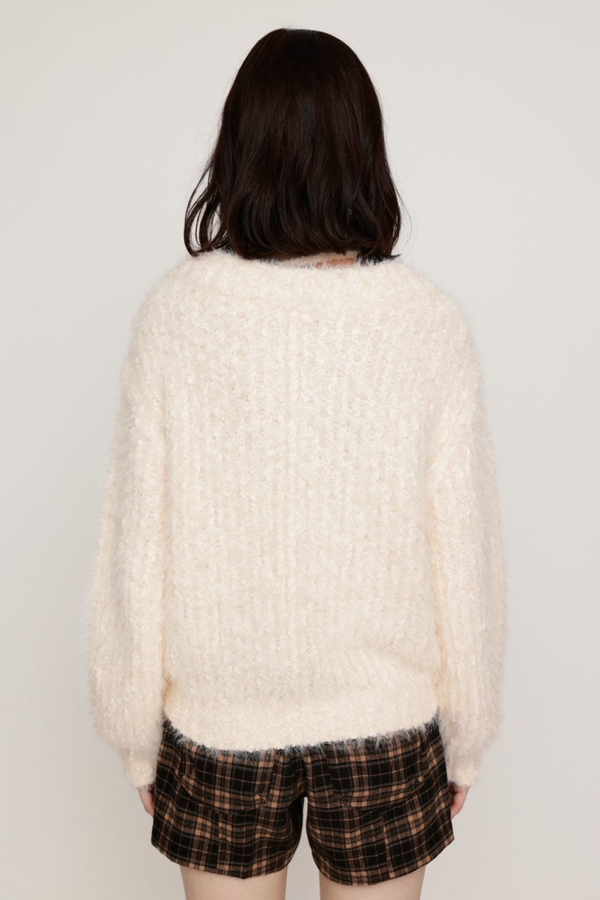 MANYWAY SHOULDER SHAGGY トップス IVOY FREE