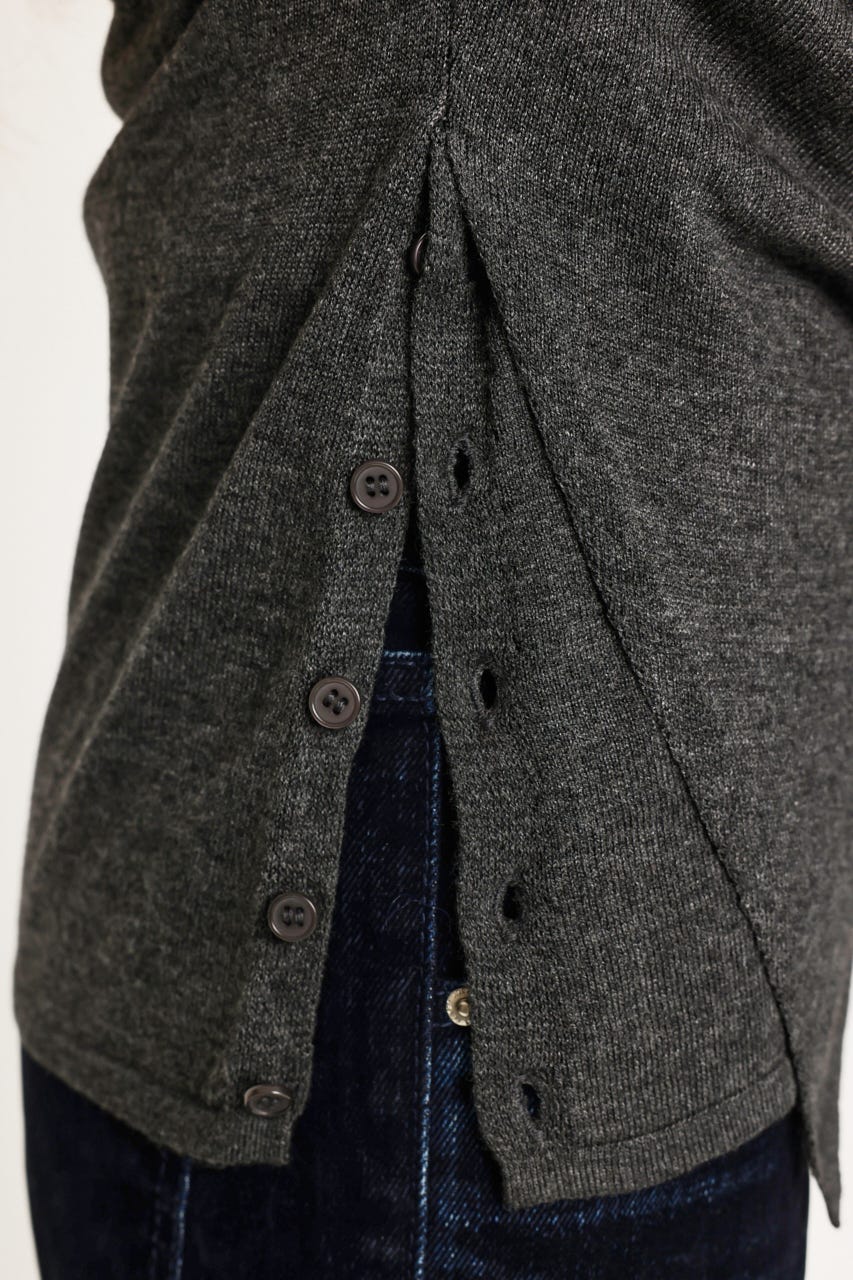 HALTER LAYERED COWL NECK トップス T.GRY FREE