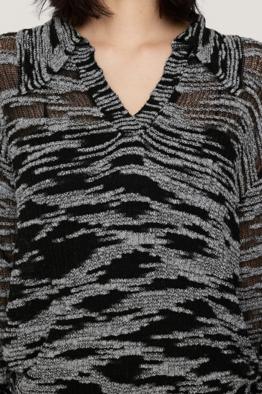 LOOSELY SKIPPER KNIT トップス BLK FREE