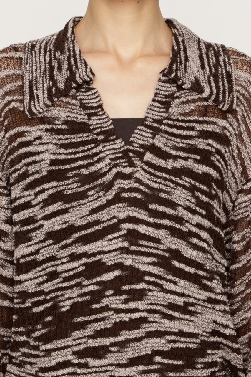 LOOSELY SKIPPER KNIT トップス BRN FREE