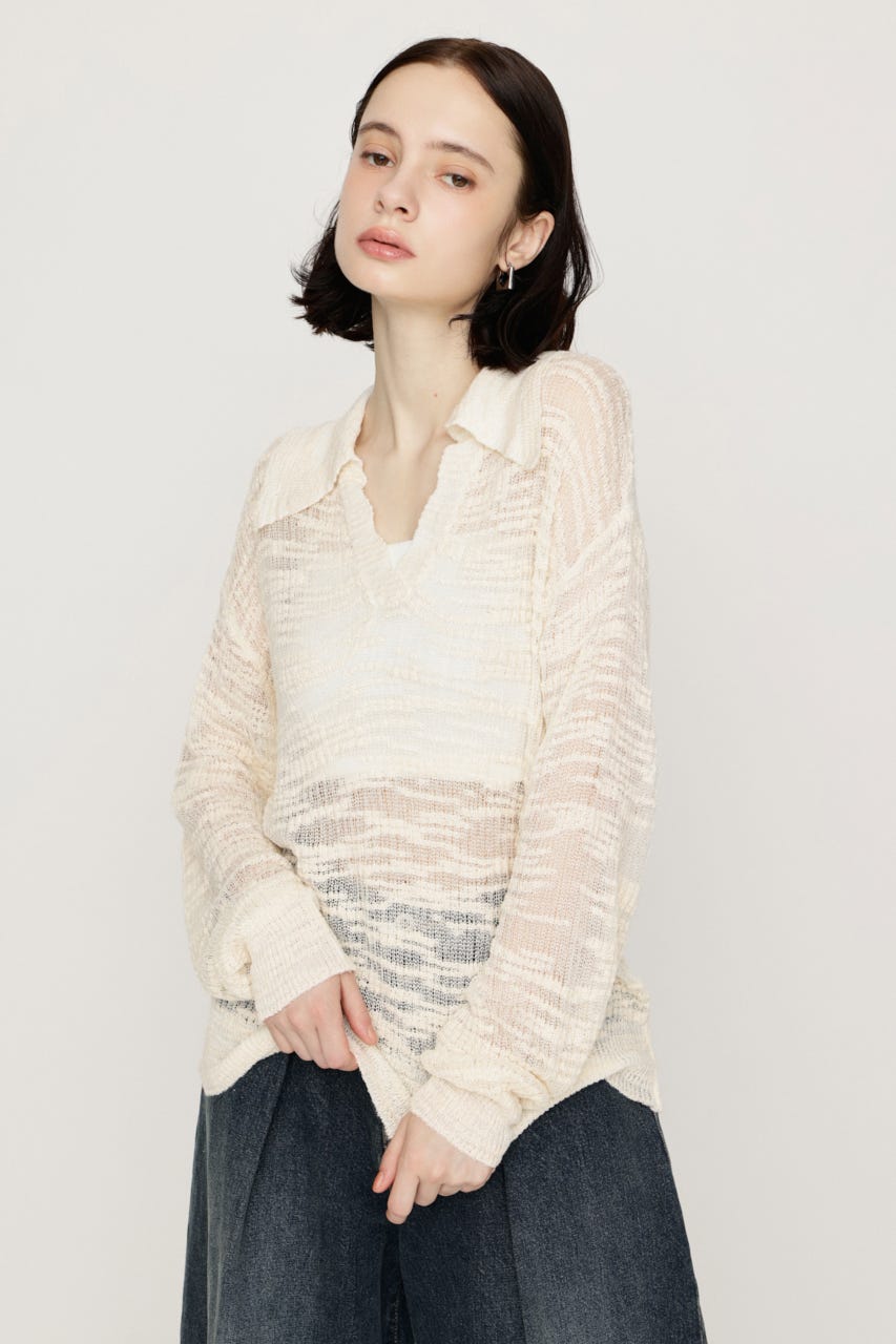 LOOSELY SKIPPER KNIT トップス IVOY FREE