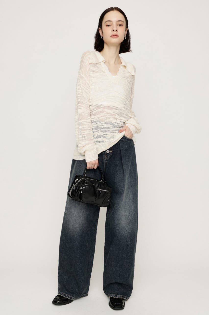 LOOSELY SKIPPER KNIT トップス IVOY FREE
