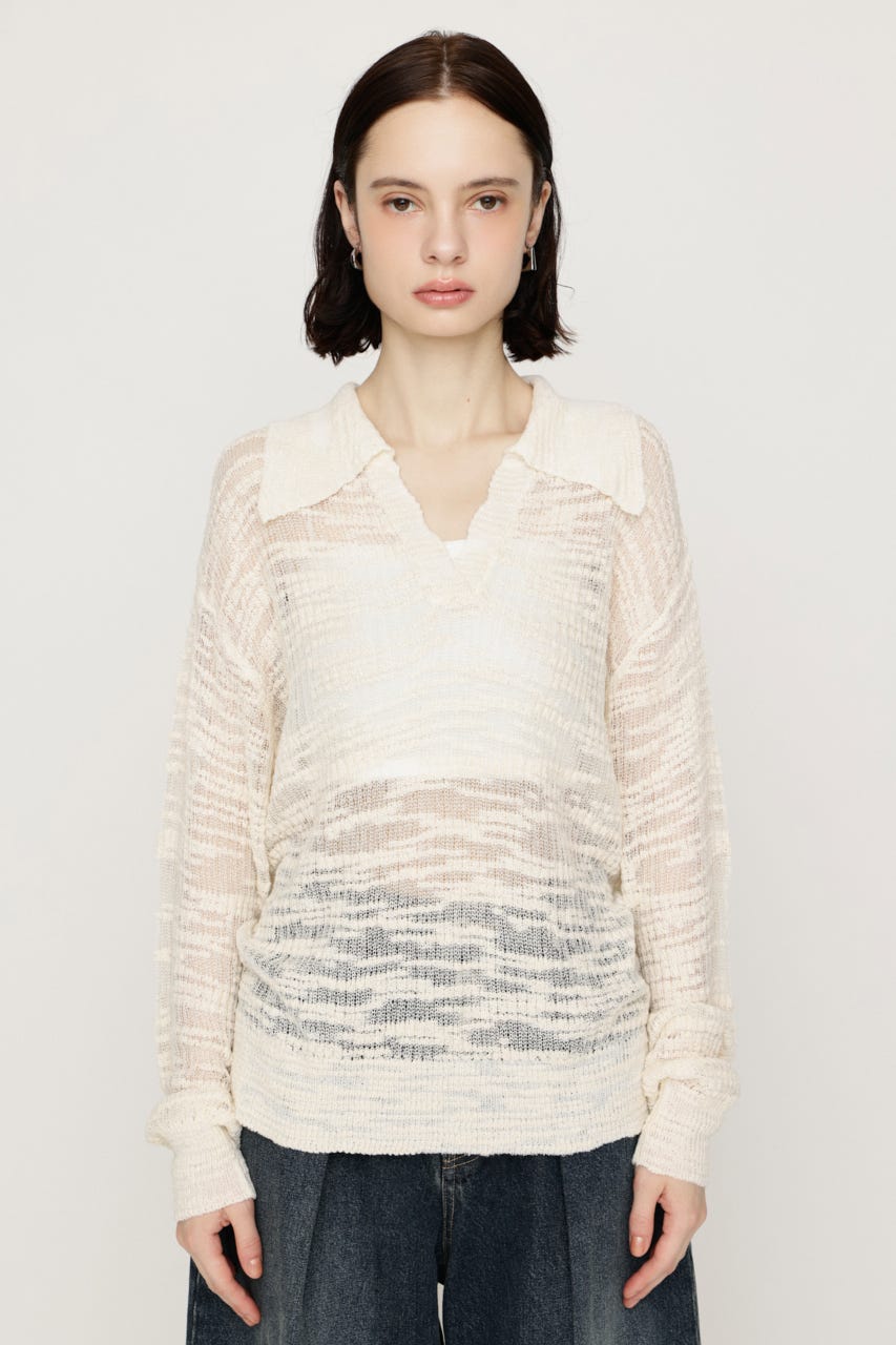 LOOSELY SKIPPER KNIT トップス IVOY FREE