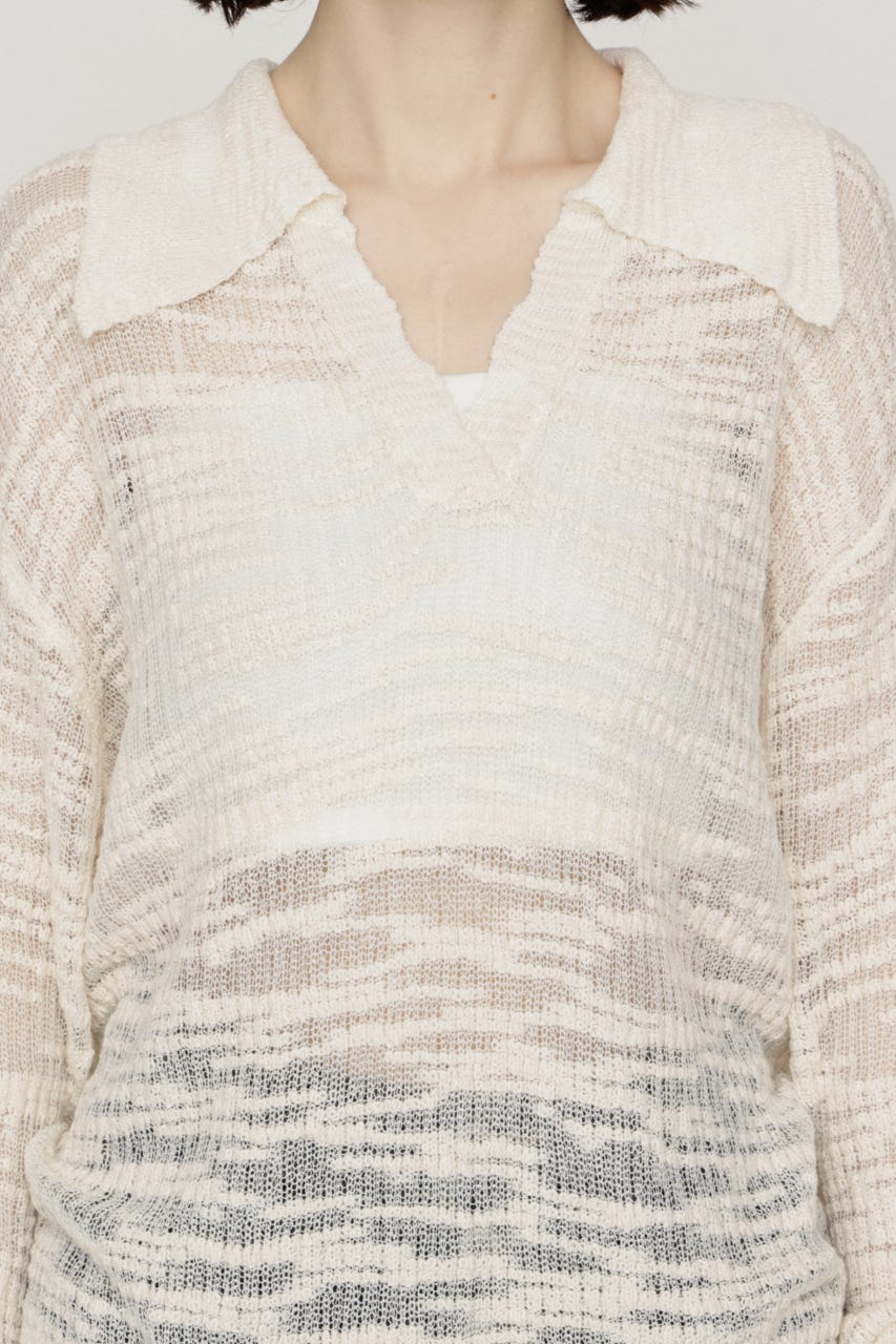 LOOSELY SKIPPER KNIT トップス IVOY FREE