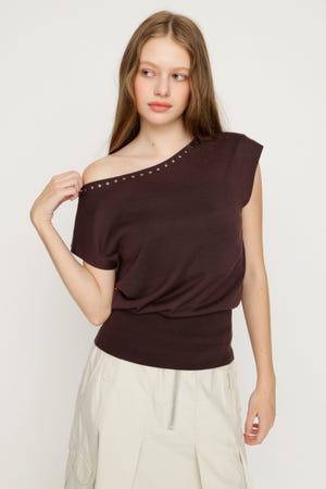 STUDS DOLMAN HG トップス