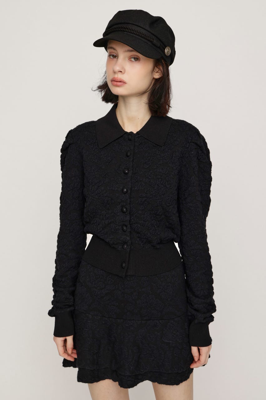 CLASSIC COVERED BUTTON ニット M/BLK FREE