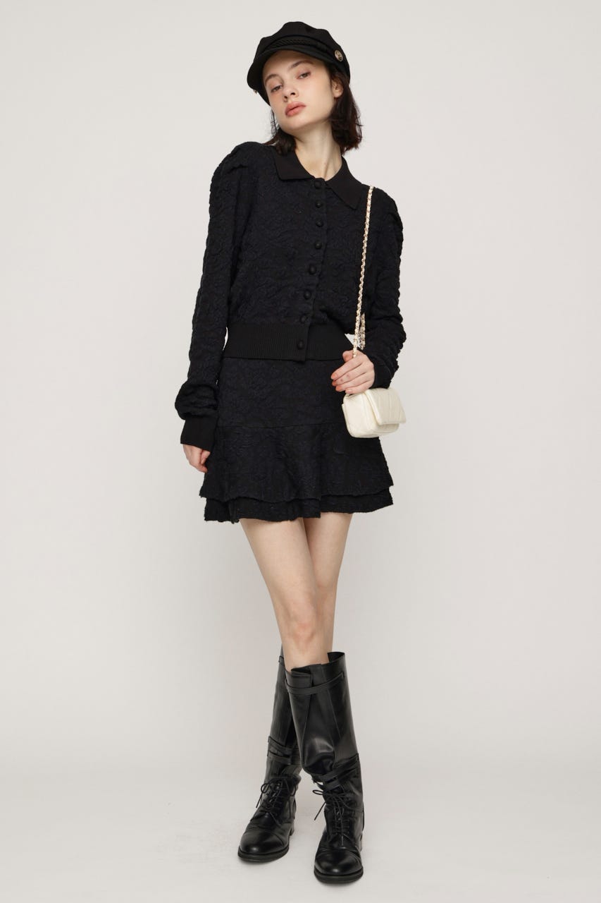 CLASSIC COVERED BUTTON ニット M/BLK FREE