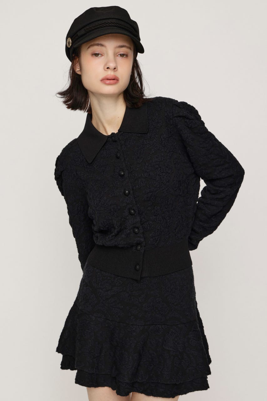 CLASSIC COVERED BUTTON ニット M/BLK FREE