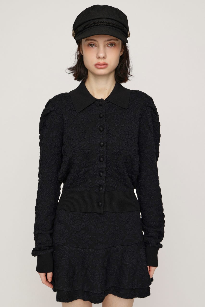 CLASSIC COVERED BUTTON ニット M/BLK FREE