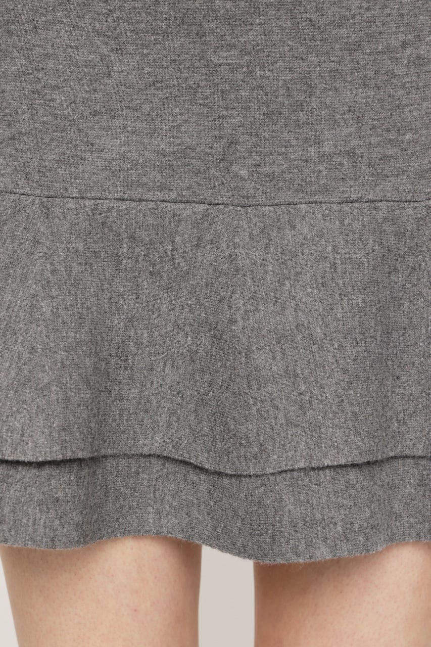 【LIMITED ITEM】LAYERED FRILL KNIT S/スコート T.GRY 2