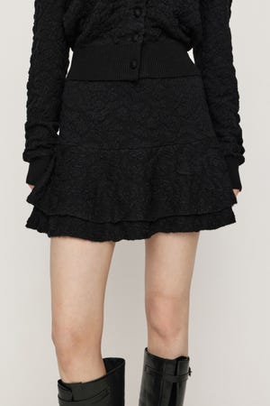 LAYERED FRILL KNIT S／スコート
