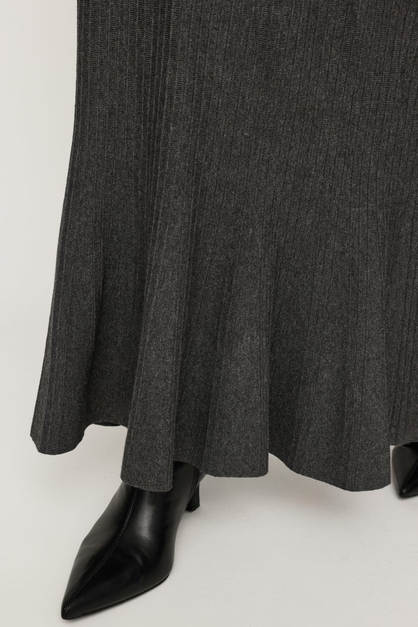 SAILOR FRILL KNIT ロングワンピース T.GRY FREE