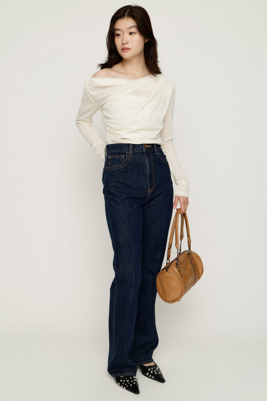 【AW PRE ORDER 第2弾】TUCK DRAPE CUT トップス IVOY FREE