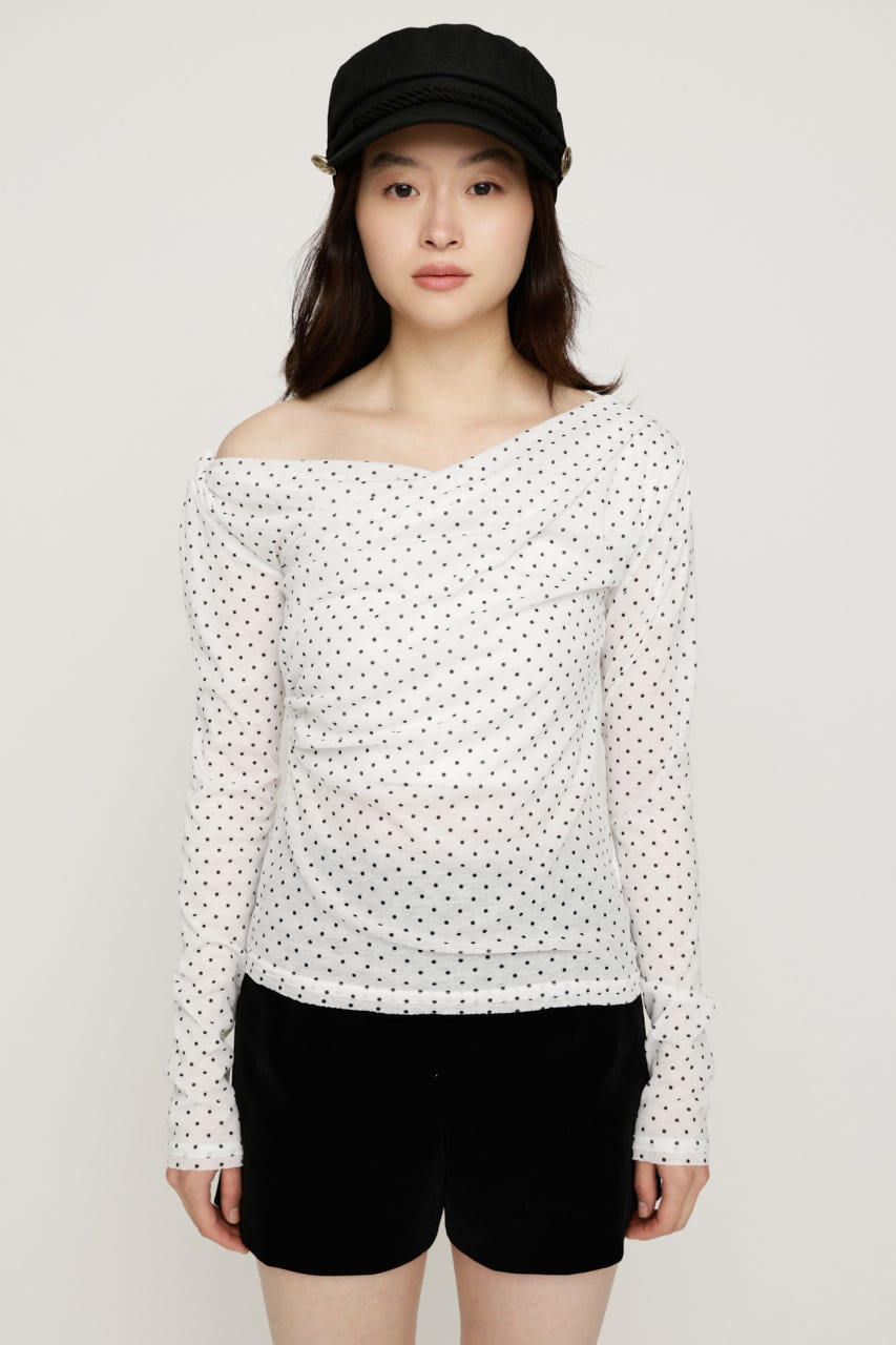 【AW PRE ORDER 第2弾】TUCK DRAPE CUT トップス M/WHT FREE