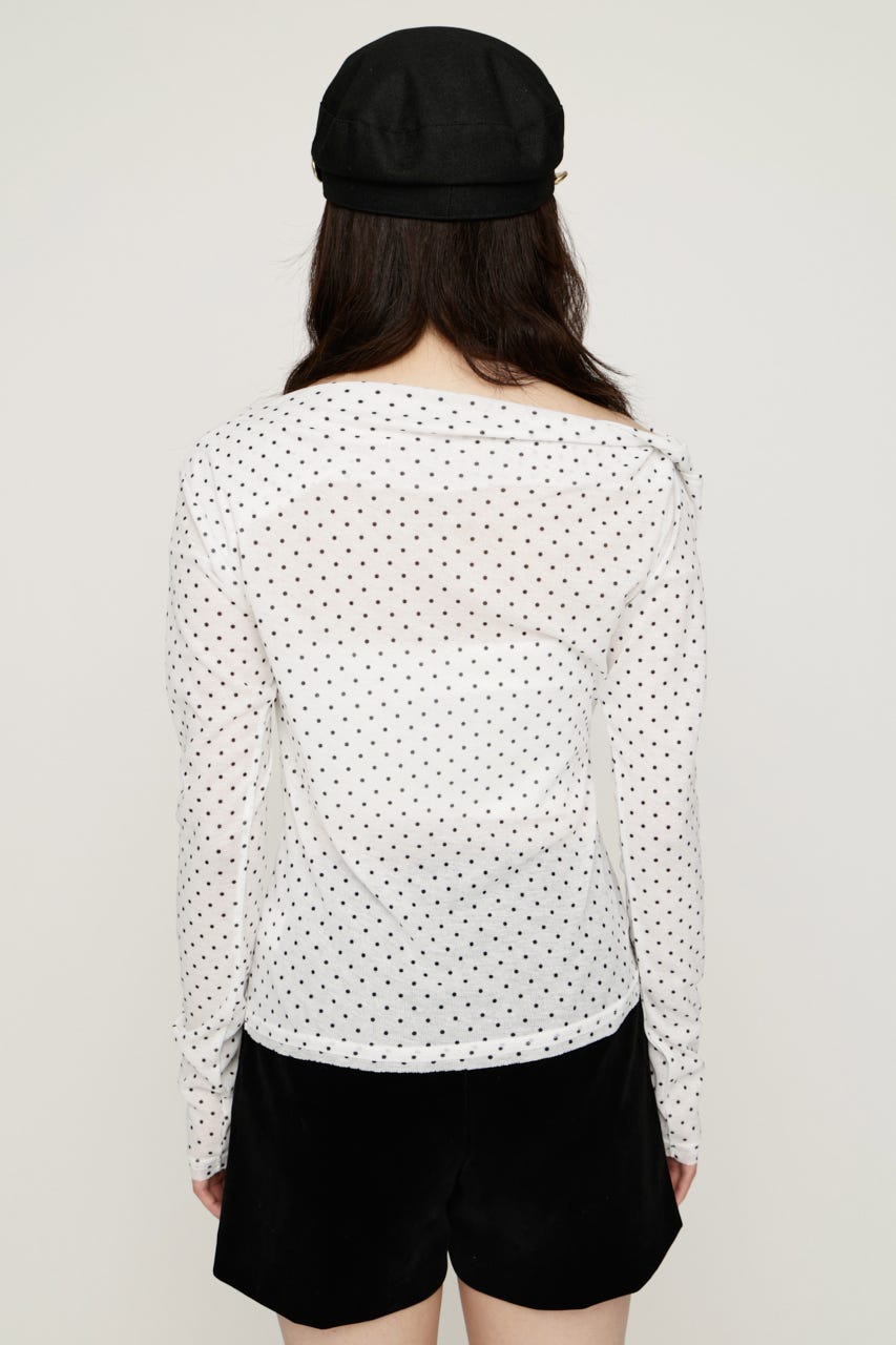 【AW PRE ORDER 第2弾】TUCK DRAPE CUT トップス M/WHT FREE