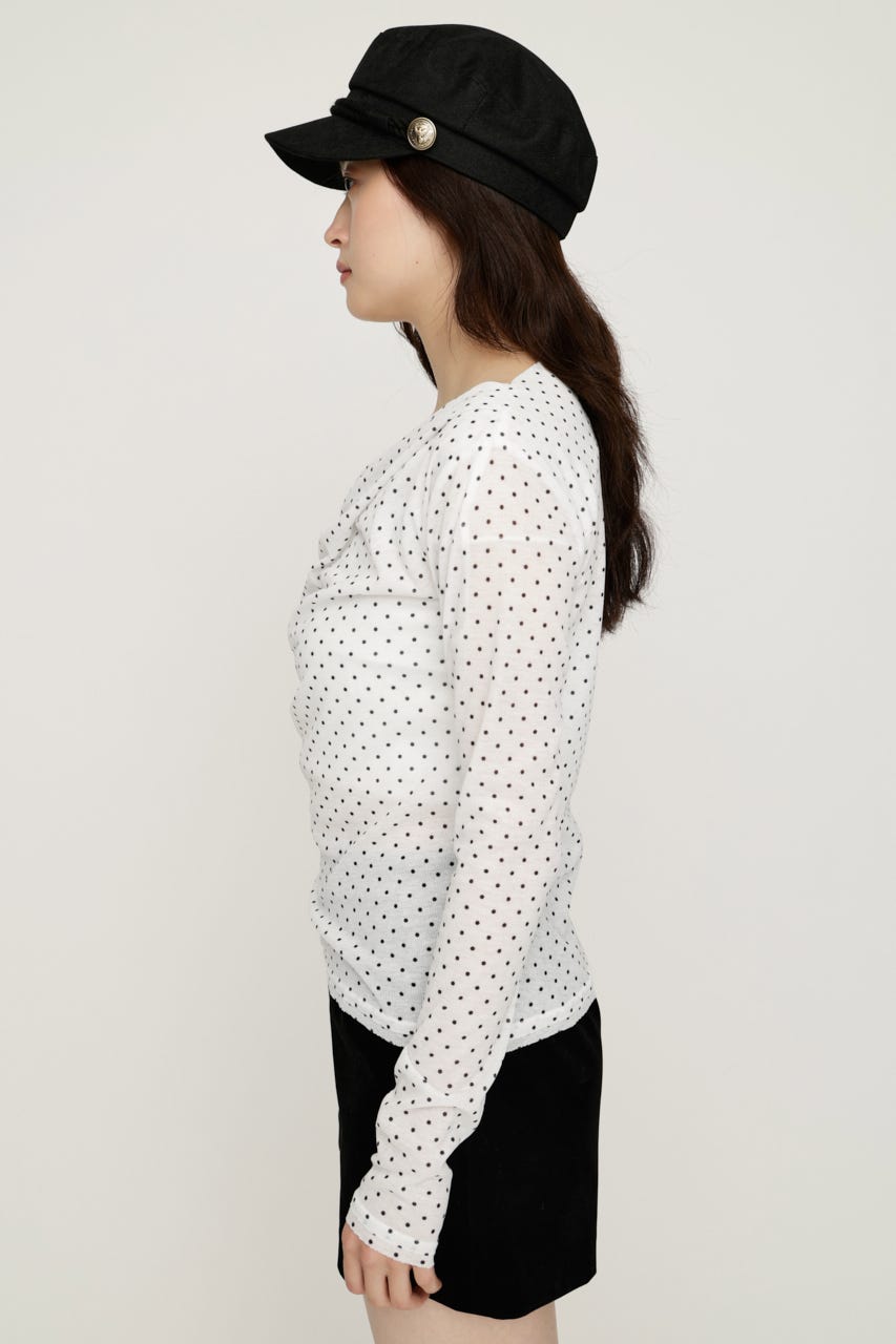 【AW PRE ORDER 第2弾】TUCK DRAPE CUT トップス M/WHT FREE