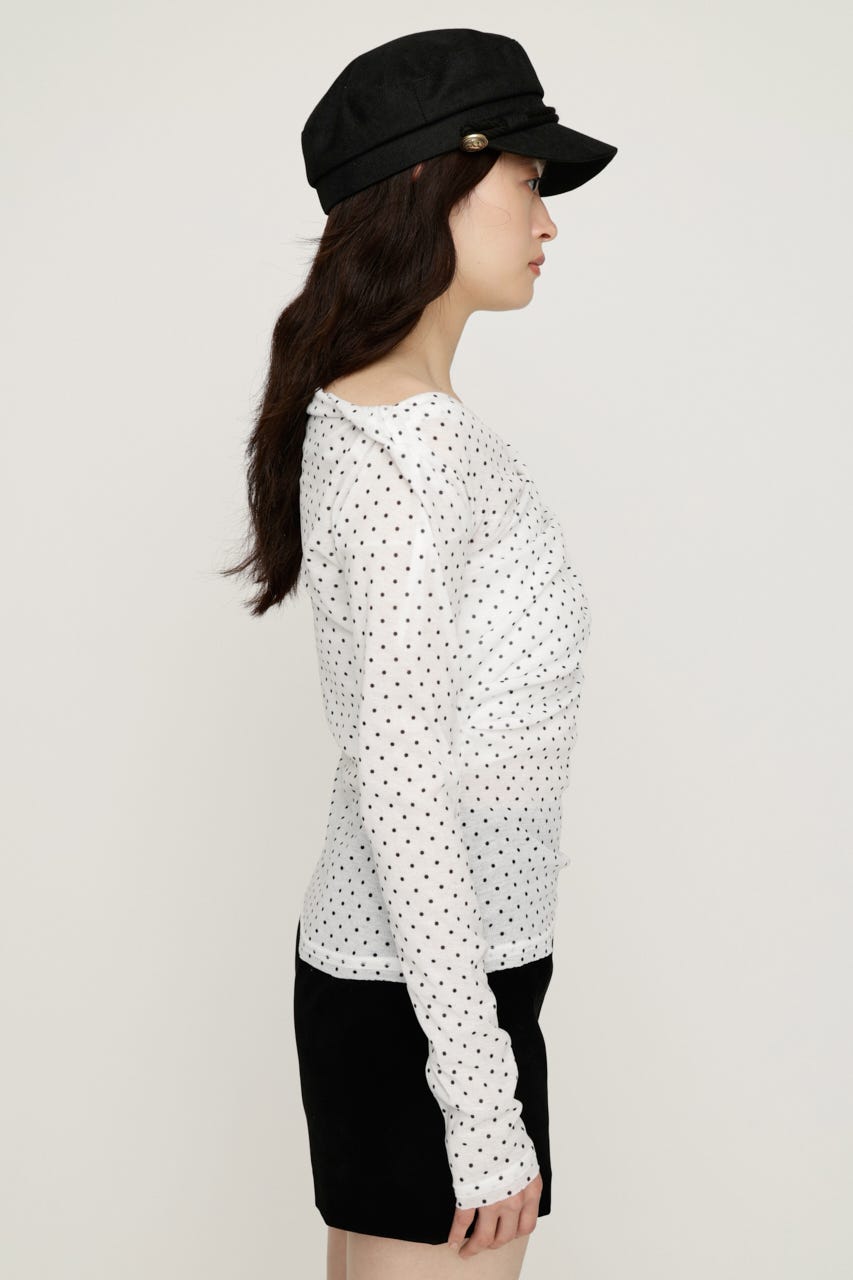 【AW PRE ORDER 第2弾】TUCK DRAPE CUT トップス M/WHT FREE