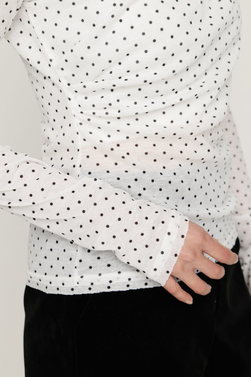 【AW PRE ORDER 第2弾】TUCK DRAPE CUT トップス M/WHT FREE