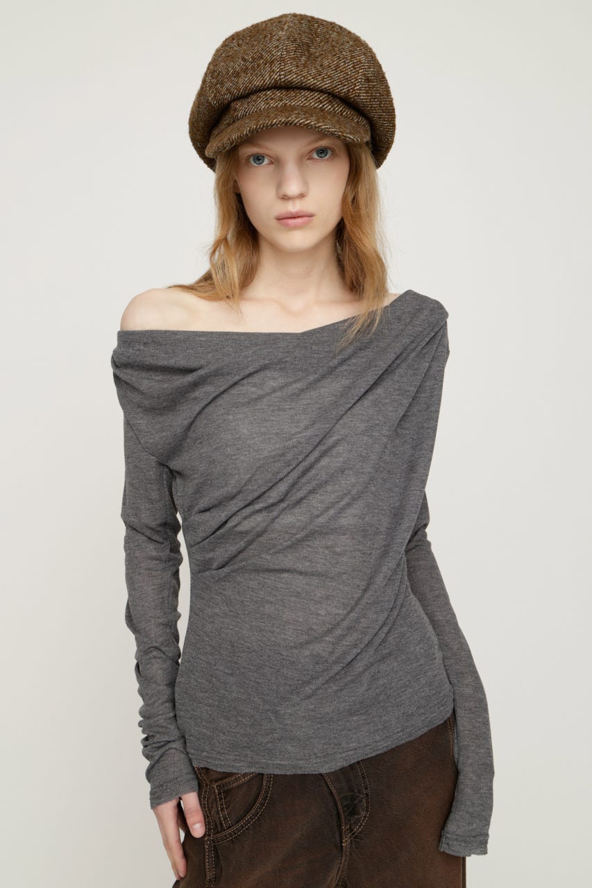 【AW PRE ORDER 第2弾】TUCK DRAPE CUT トップス T.GRY FREE