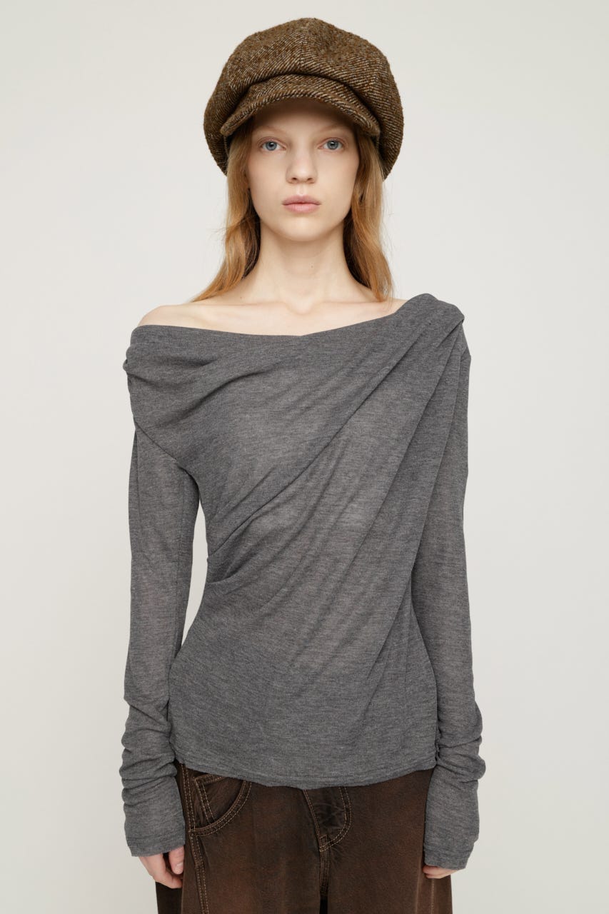 【AW PRE ORDER 第2弾】TUCK DRAPE CUT トップス T.GRY FREE