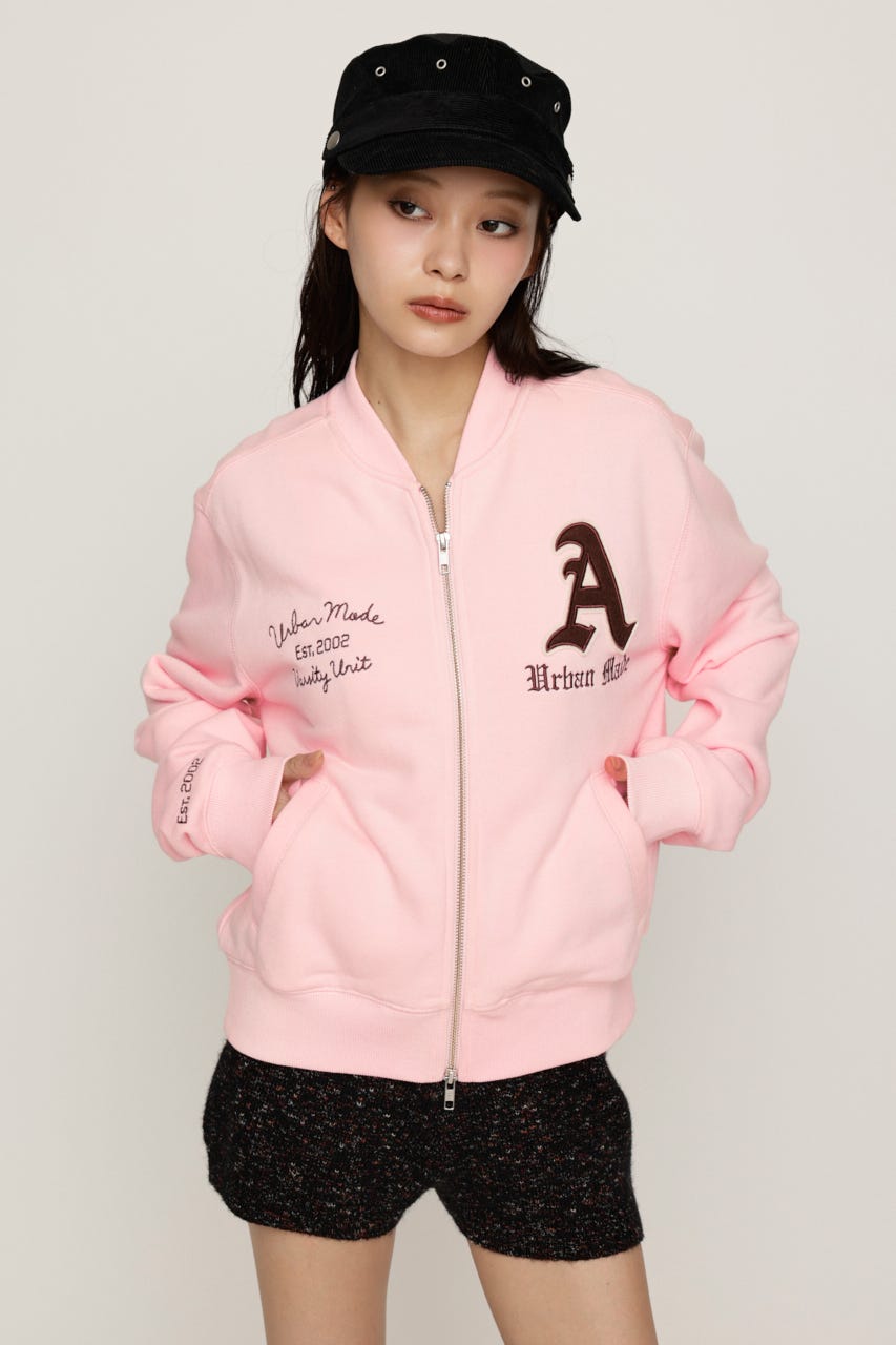 PATCHED ZIP UP ジャケット L/PNK 1
