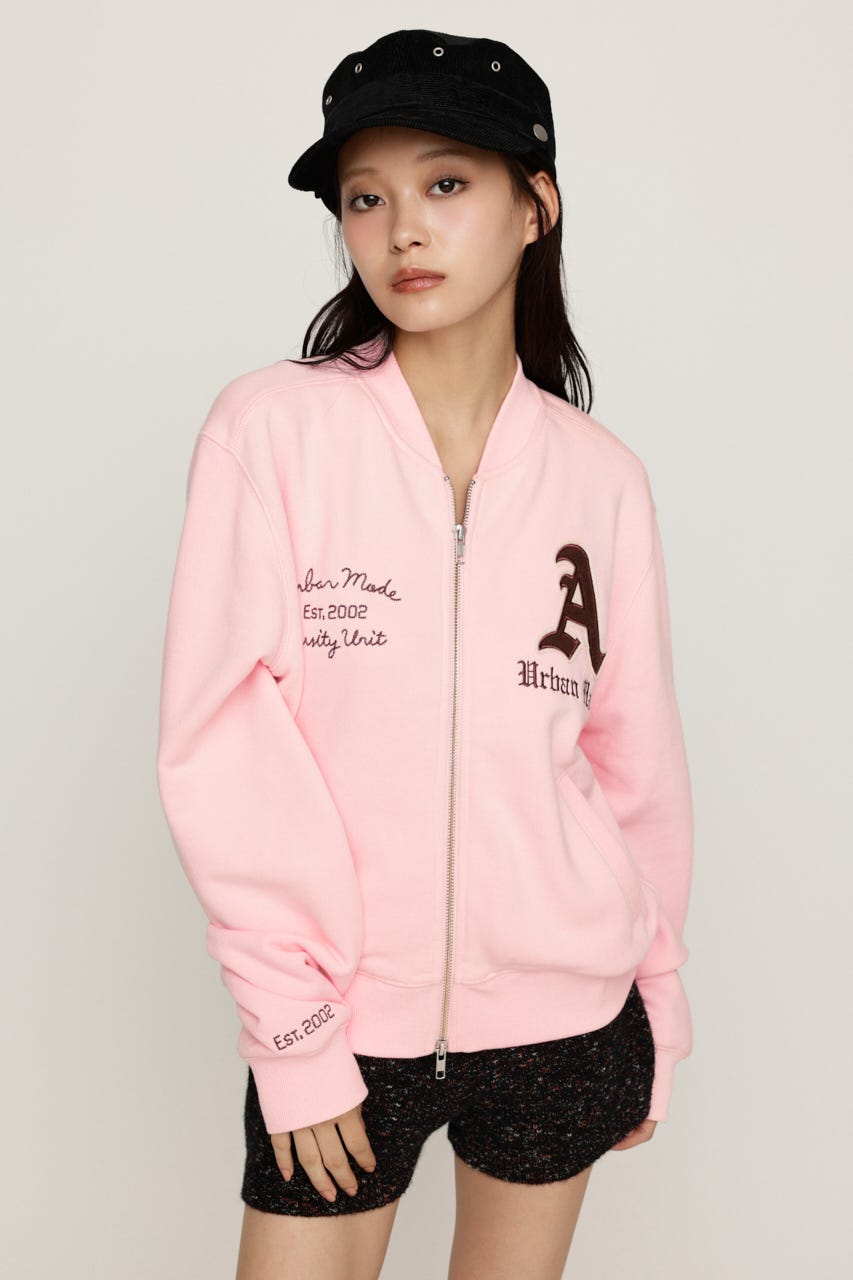 PATCHED ZIP UP ジャケット L/PNK 1