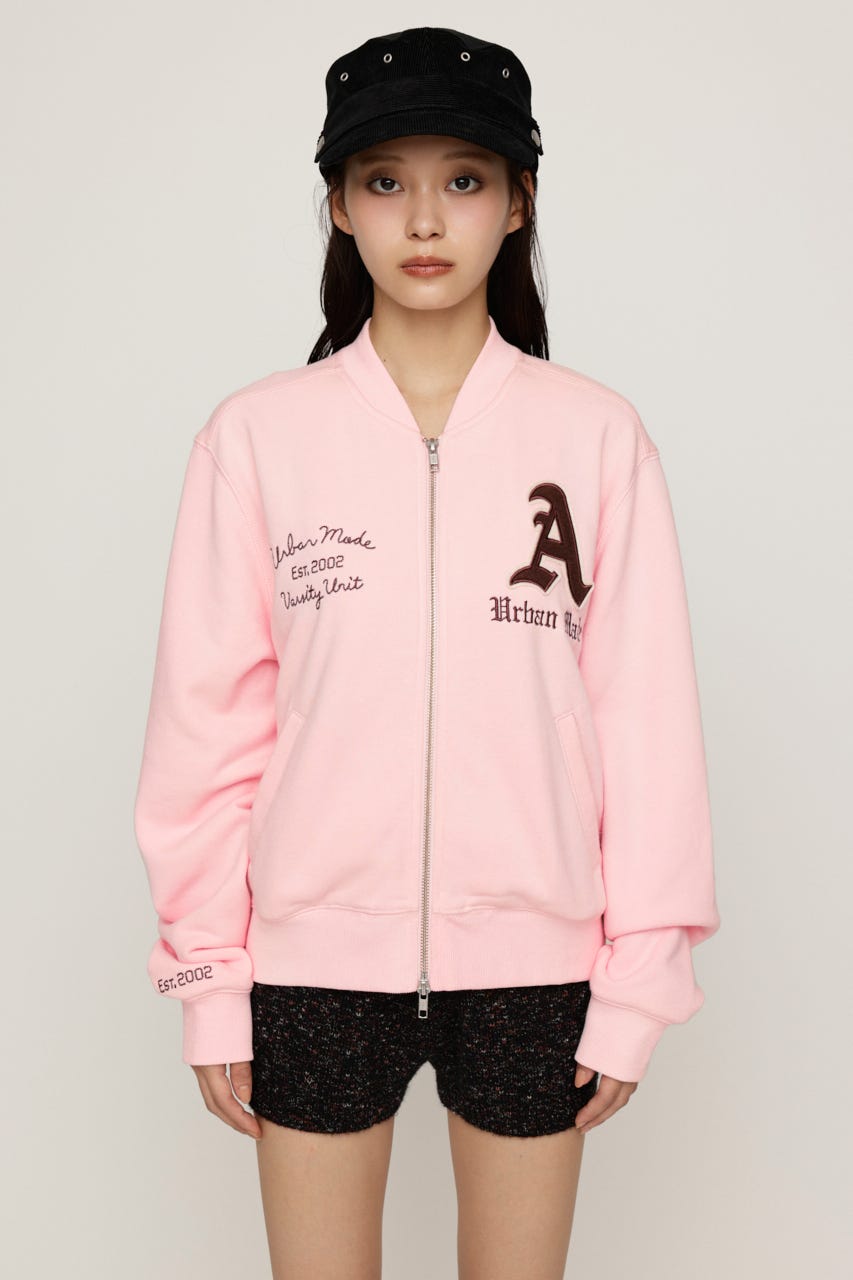 PATCHED ZIP UP ジャケット L/PNK 1