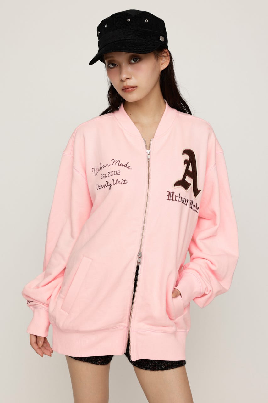 PATCHED ZIP UP ジャケット L/PNK 1