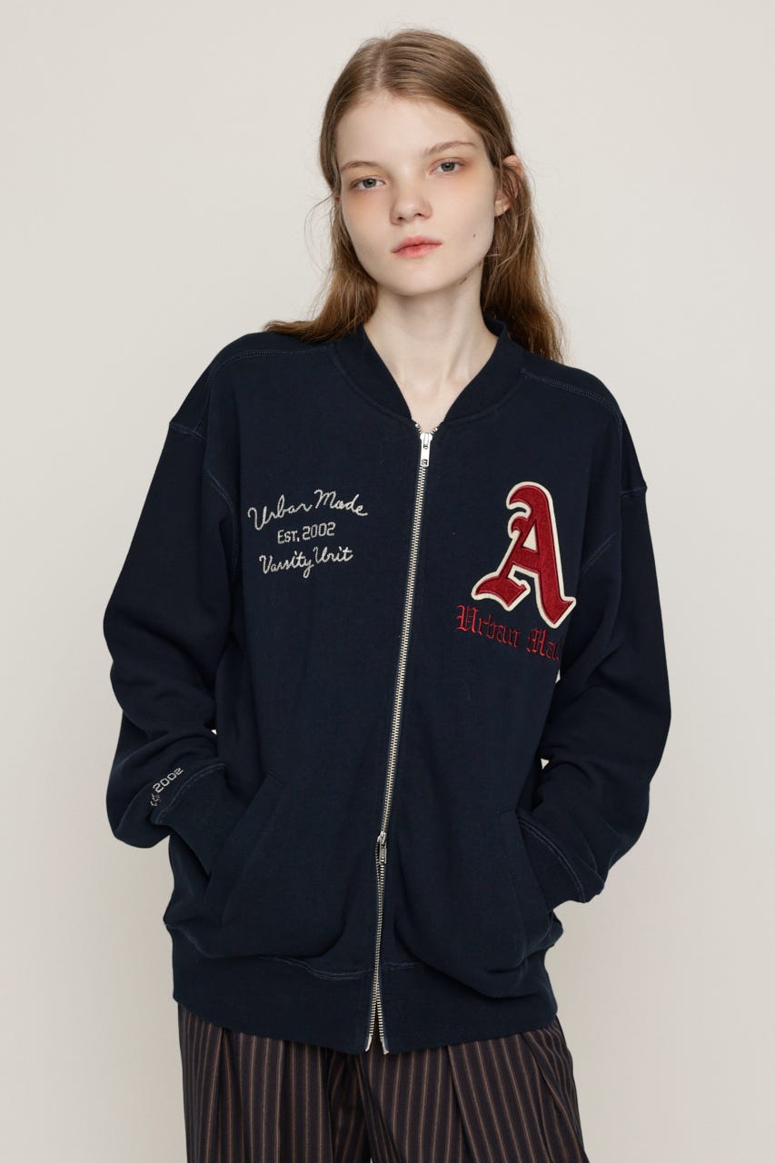 PATCHED ZIP UP ジャケット NVY 1