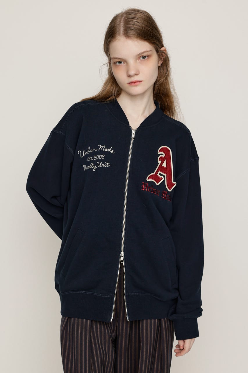PATCHED ZIP UP ジャケット NVY 1