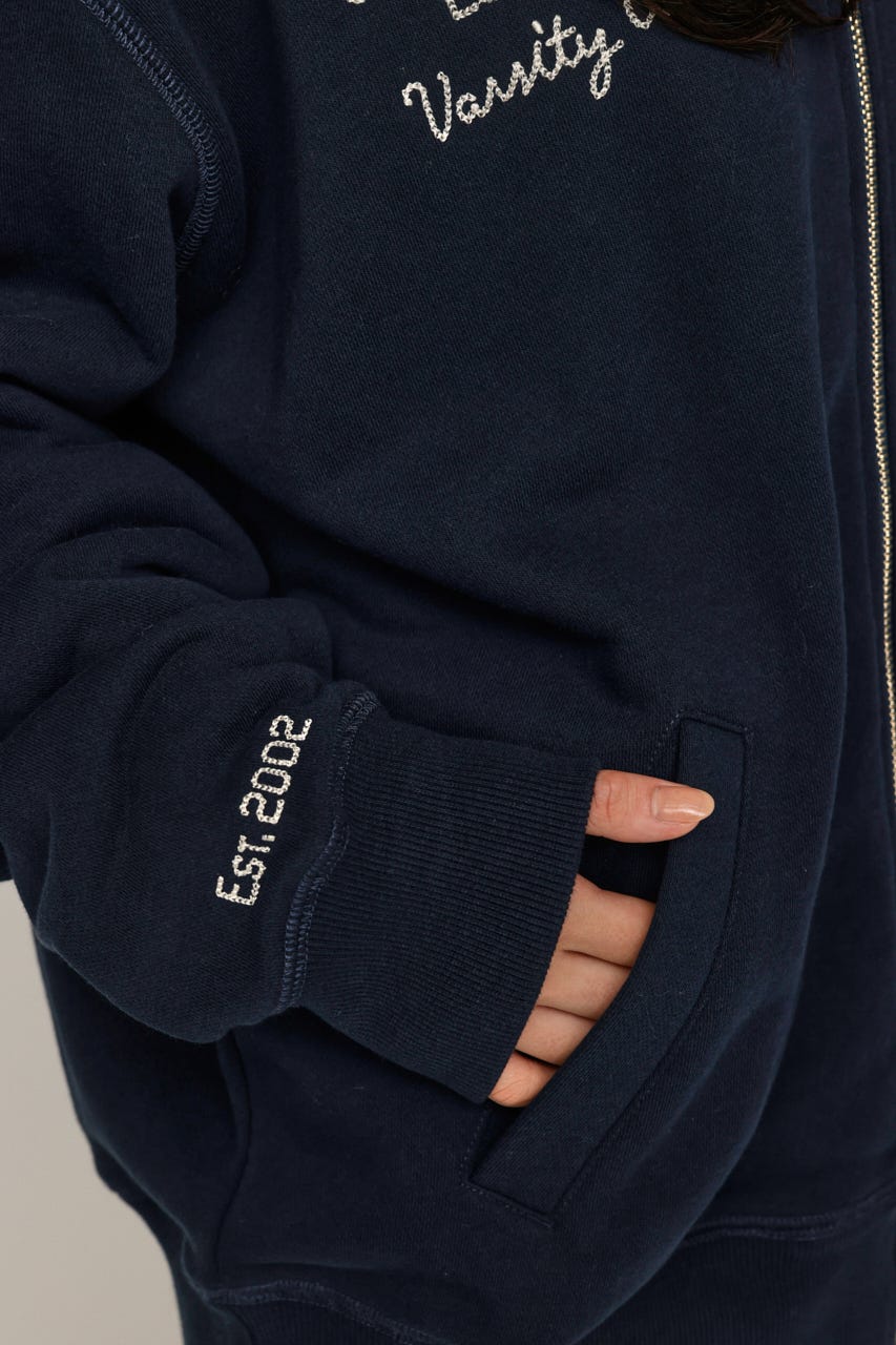 PATCHED ZIP UP ジャケット NVY 1