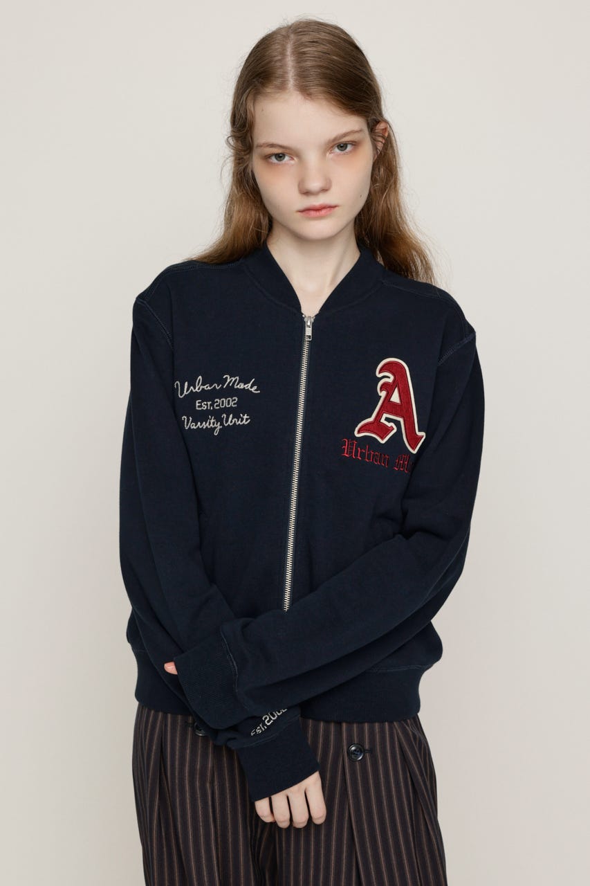 PATCHED ZIP UP ジャケット NVY 1