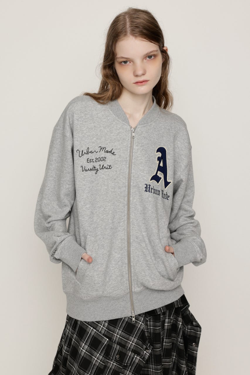 PATCHED ZIP UP ジャケット T.GRY 1