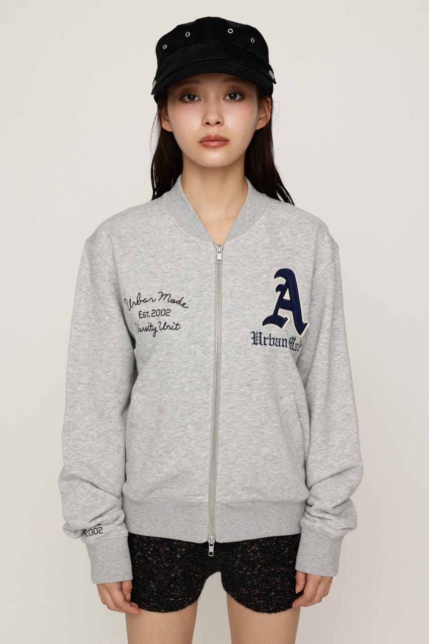 PATCHED ZIP UP ジャケット T.GRY 1