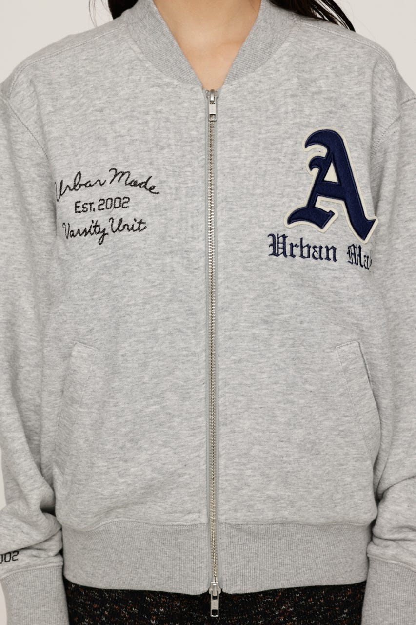 PATCHED ZIP UP ジャケット T.GRY 1