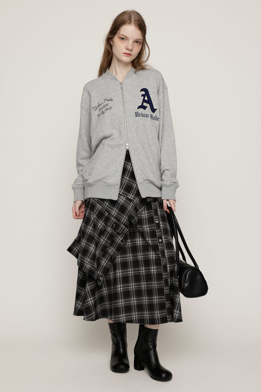 PATCHED ZIP UP ジャケット T.GRY 1