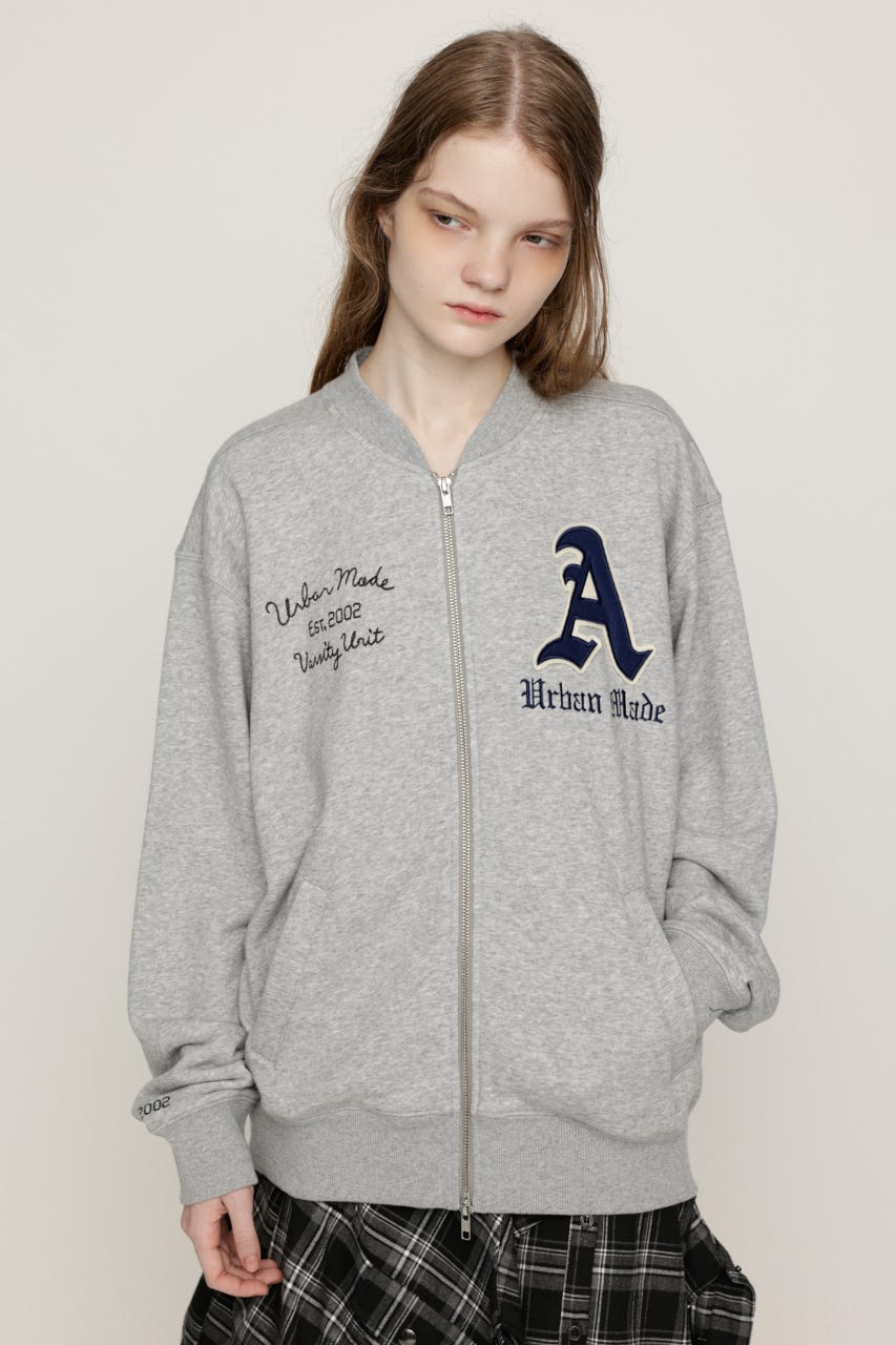 PATCHED ZIP UP ジャケット T.GRY 1
