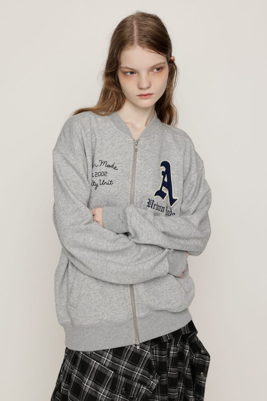 PATCHED ZIP UP ジャケット T.GRY 1