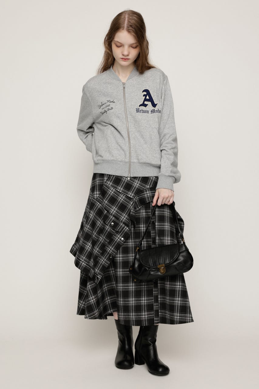 PATCHED ZIP UP ジャケット T.GRY 1