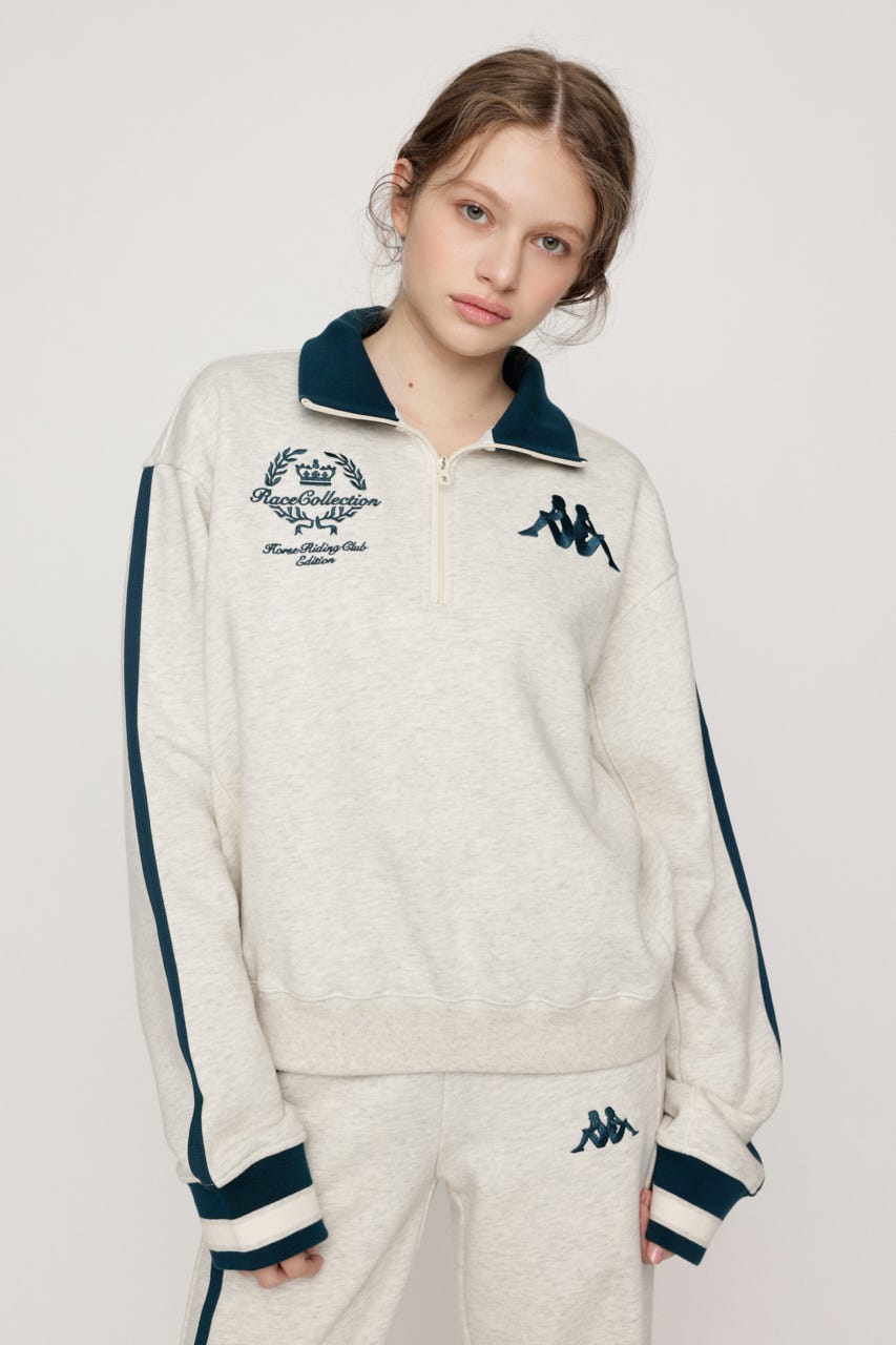 KAPPA x SLY HALF ZIP SW トップス M/WHT FREE